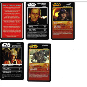 Top Trumps Star Wars Cards Game 5 Card Promo Pack (3 Sets)